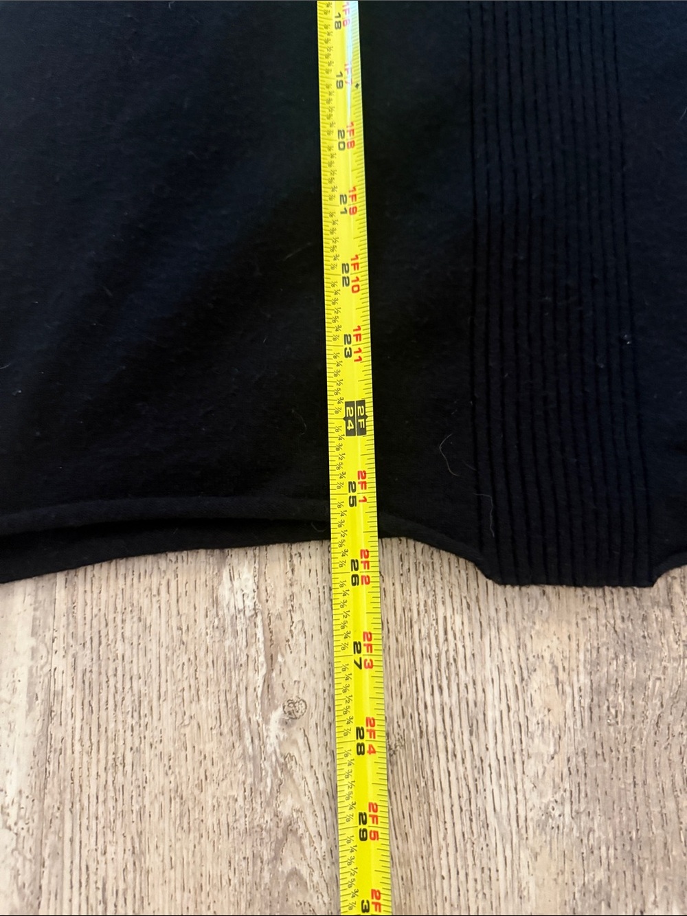 Women's Black Turtleneck Ribbed Sweater - Picture 4 of 5